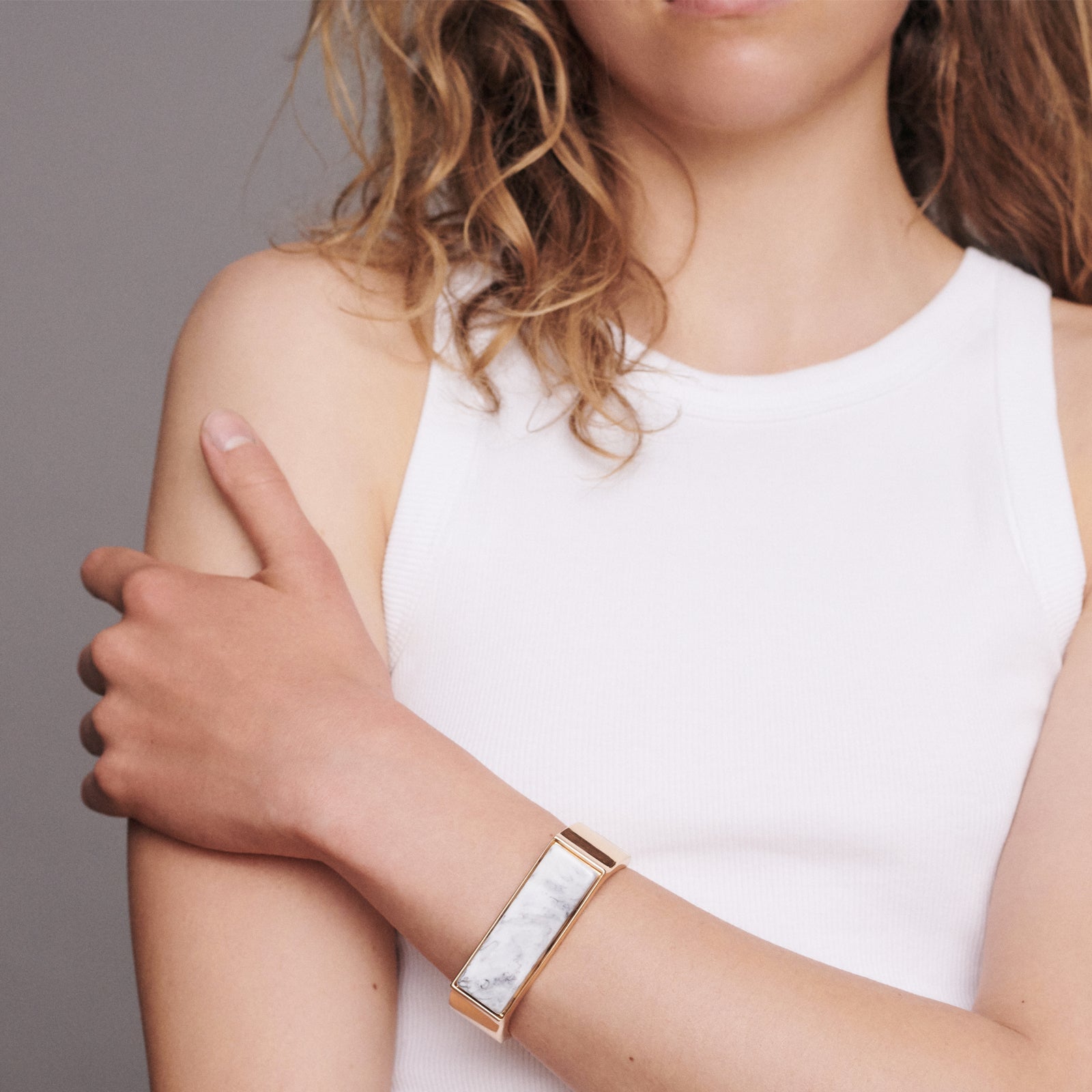 ARMBAND - VIOLA - WEISS